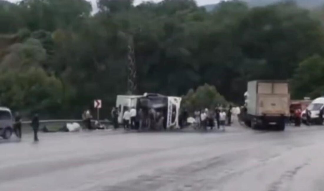 Van-Bitlis karayolunda yolcu otobüsü ile kamyonun çarpışması sonucu meydana gelen