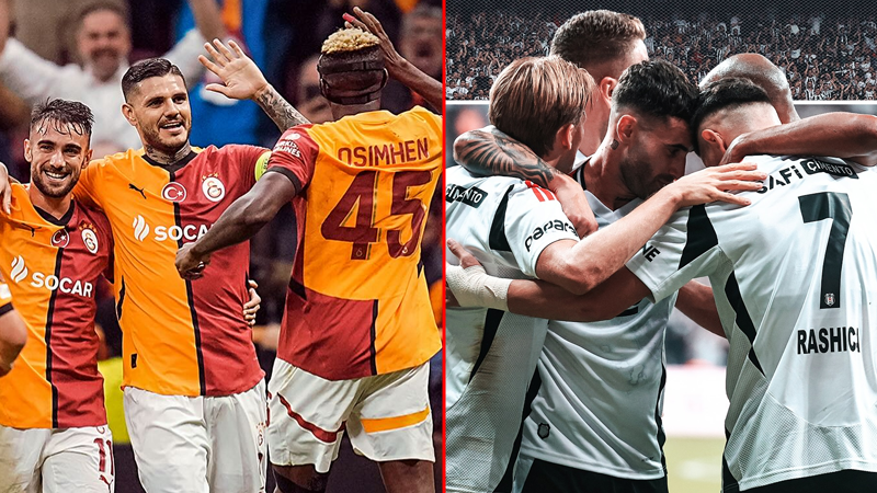 Süper Lig'de Galatasaray ve Beşiktaş karşılaşıyor. Her iki takım da