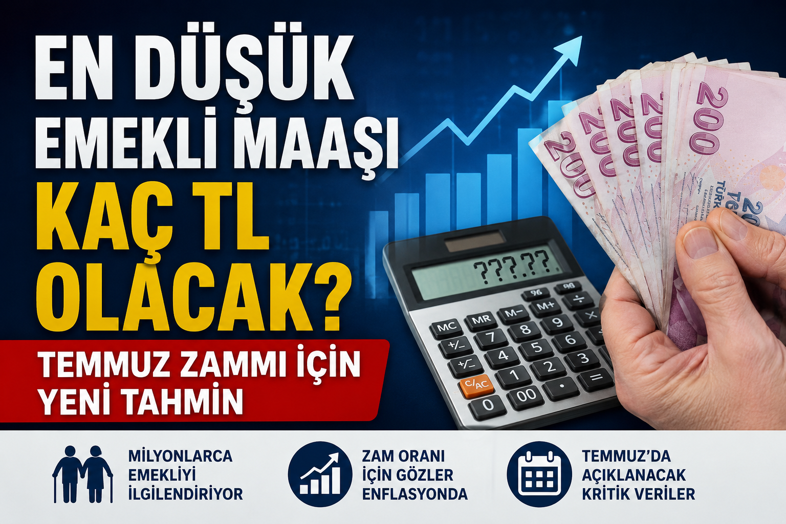 Türkiye’de milyonlarca emeklinin merakla beklediği Temmuz maaş zammı için geri